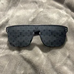Louis Vuitton Black and Gray Monogram Shield Sunglasses Louis Vuitton | Other | Louis Vuitton Black Monogram Shield  main image 3